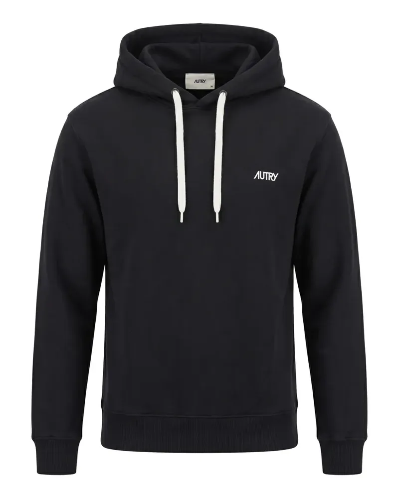 AUTRY logo-print drawstring hoodie - Schwarz Schwarz