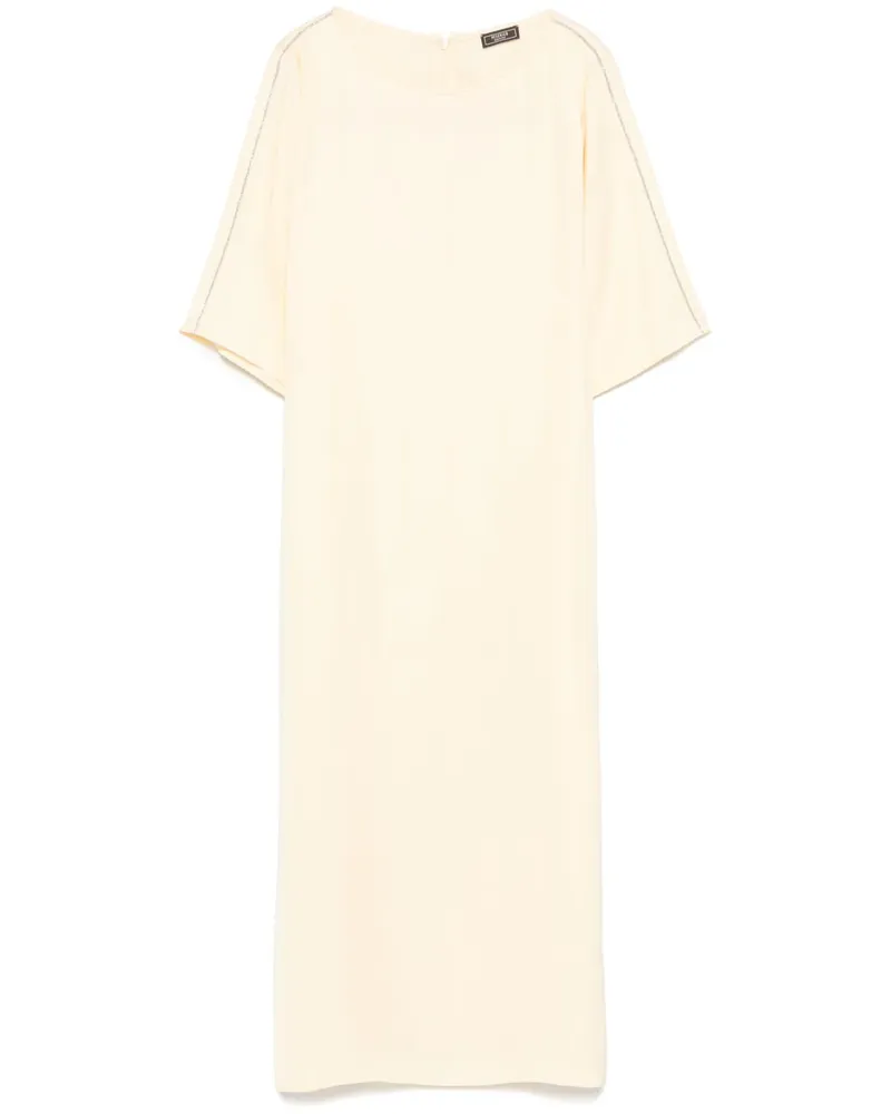 Peserico Midikleid mit lockerem Schnitt - Gelb Gelb