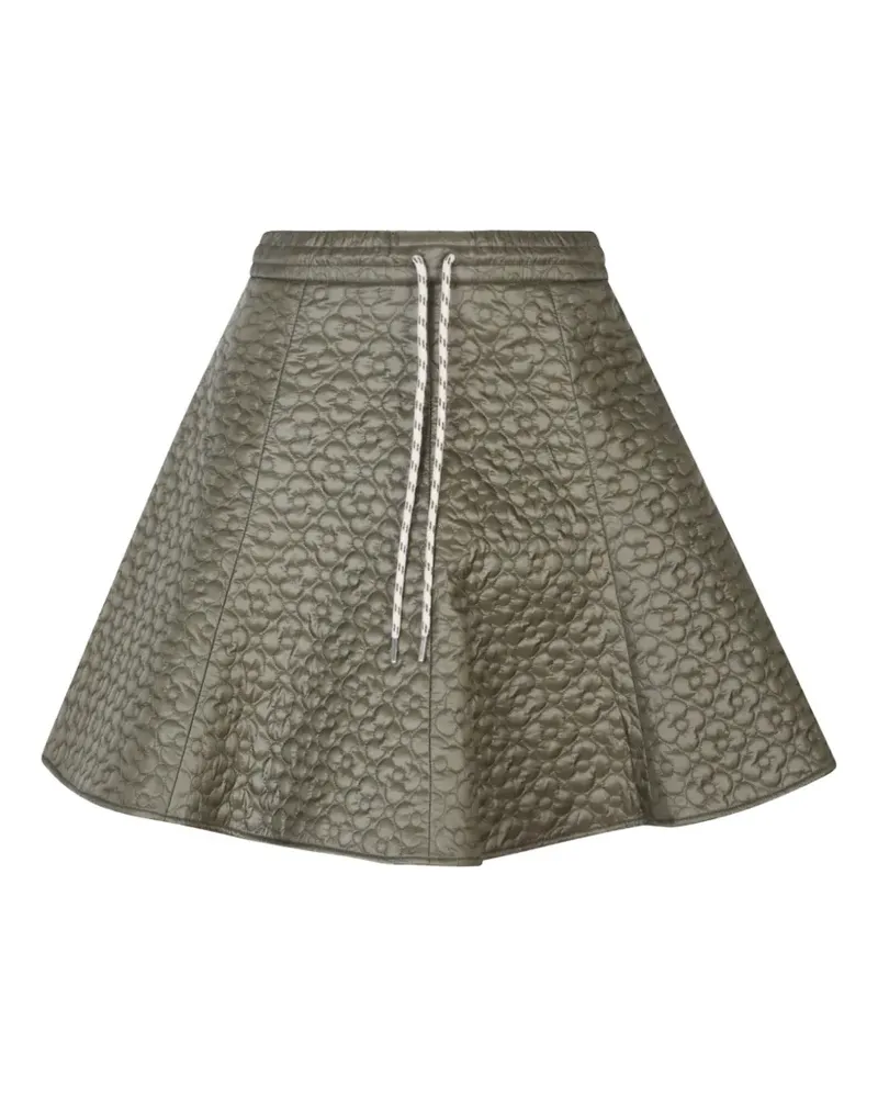 Moncler floral-quilted mini skirt - Grün Grün