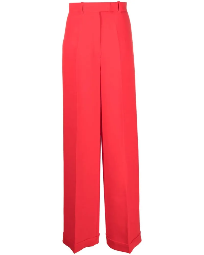 Viktor & Rolf Cropped-Hose mit Bügelfalten - Rot Rot