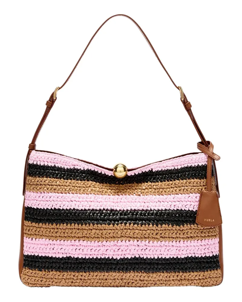 Furla striped shoulder bag - Braun Braun