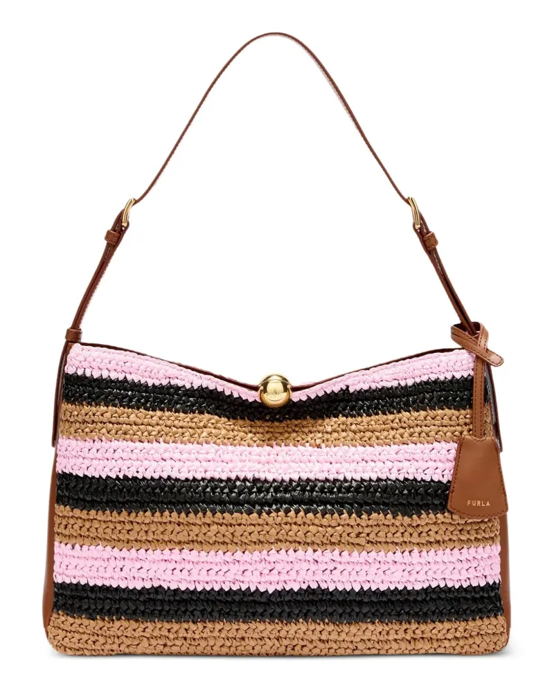 Furla striped shoulder bag - Braun Braun