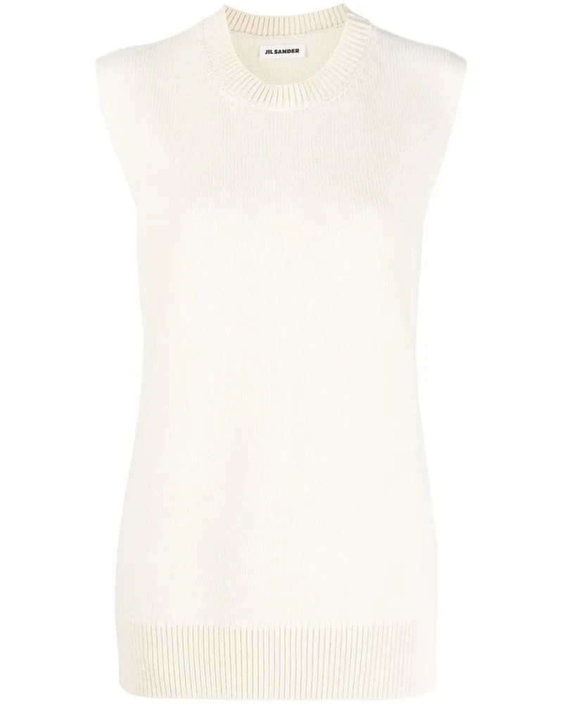 Jil Sander Gestricktes Top - Weiß Weiß