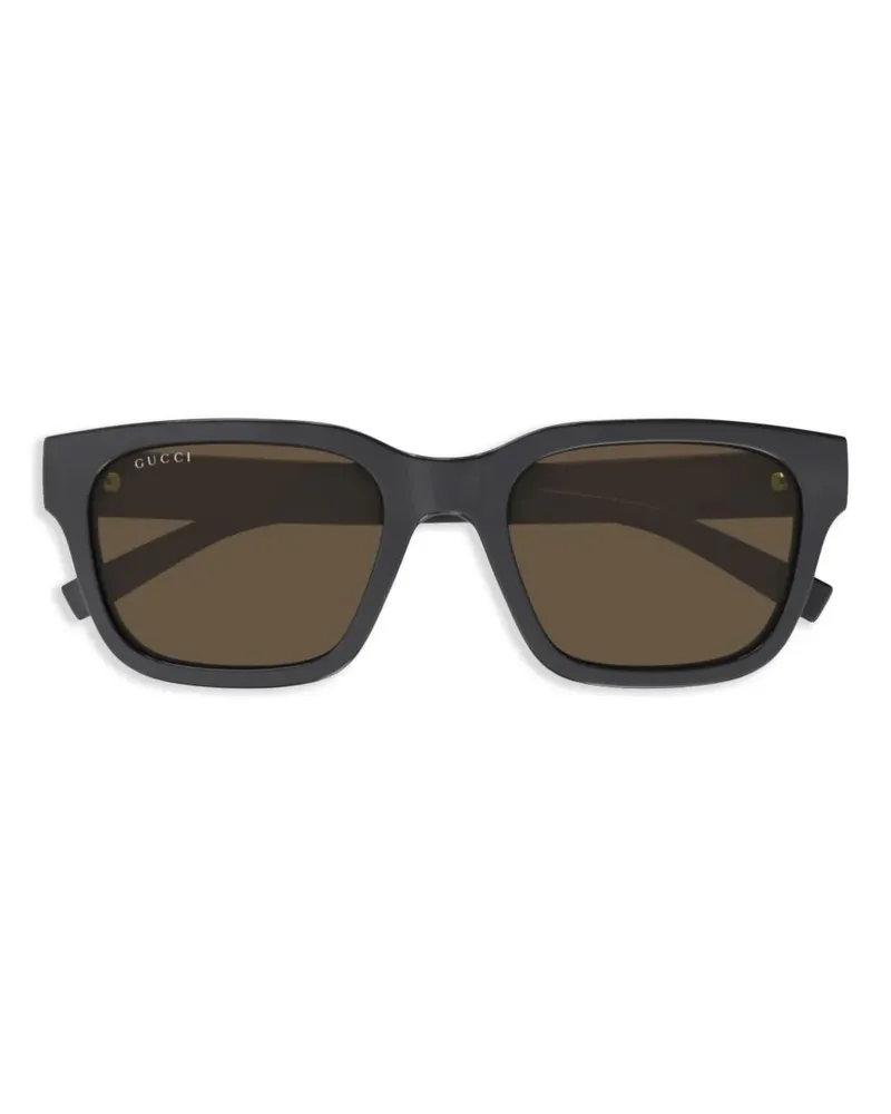 Gucci Signature Web Sonnenbrille - Schwarz Schwarz