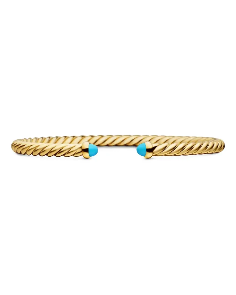David Yurman 18kt Modern Cablespira Gelbgoldarmband 4mm Gold