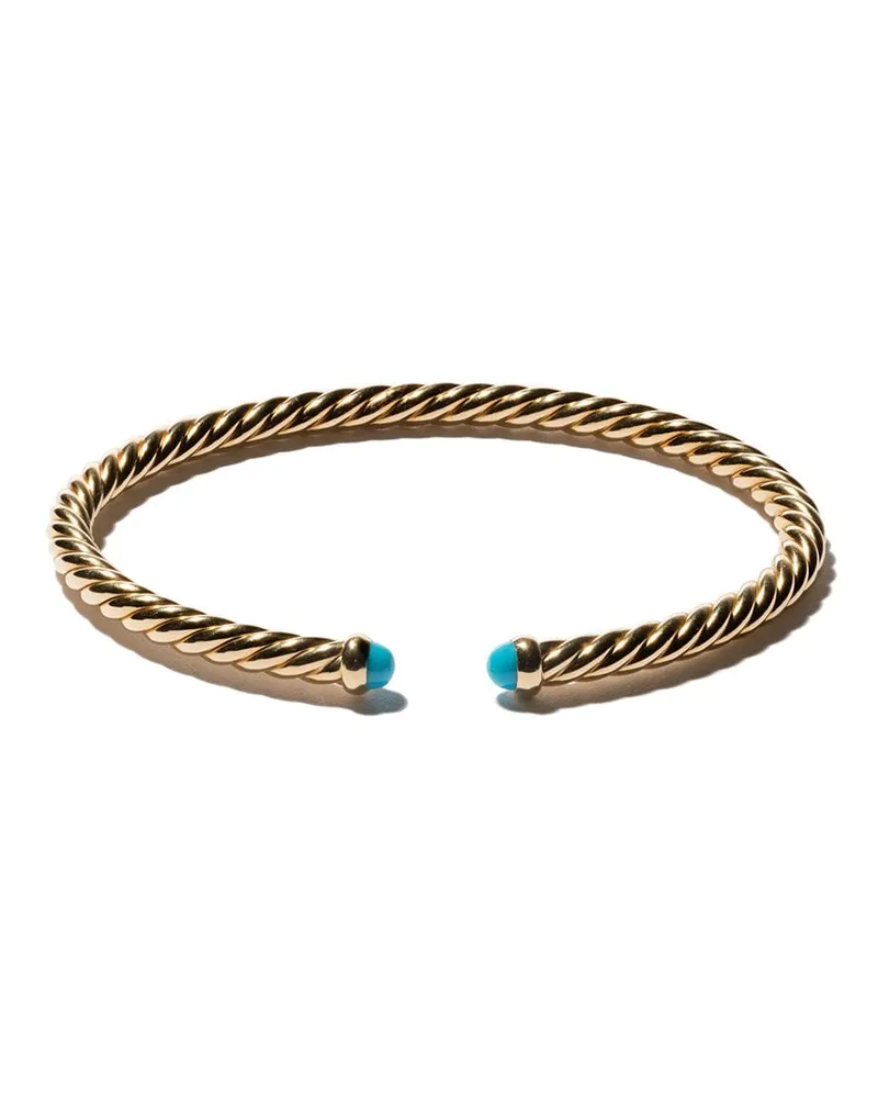 David Yurman 18kt Modern Cablespira Gelbgoldarmband 4mm Gold