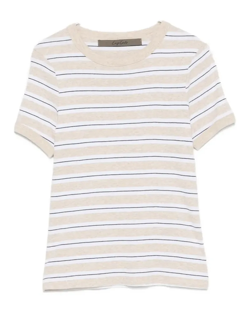Enza Costa striped T-shirt - Nude Nude