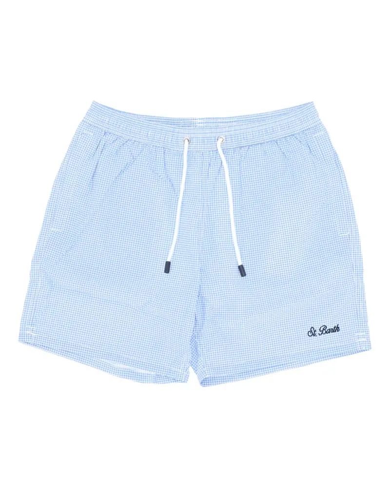 MC2 Saint Barth gingham swim shorts - Blau Blau