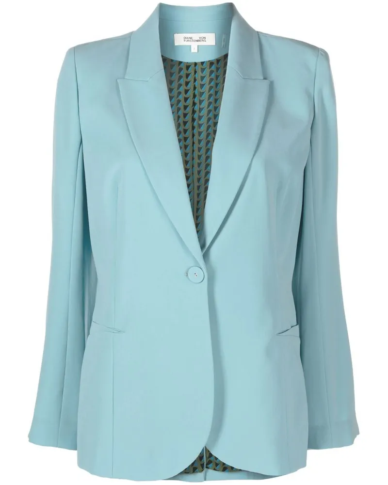Diane von Furstenberg Einreihiger Blazer - Blau Blau