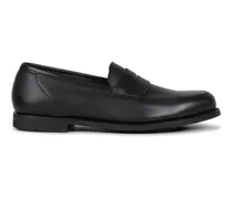 Harvard pebbled leather loafers - Schwarz