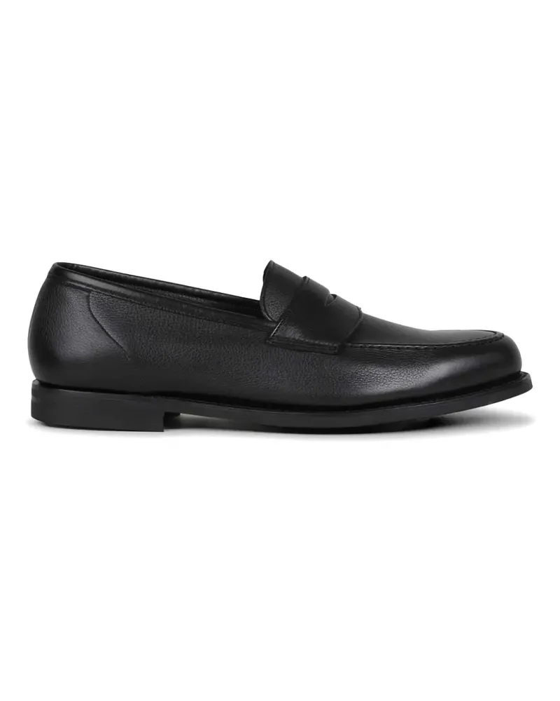 Crockett & Jones Harvard pebbled leather loafers - Schwarz Schwarz