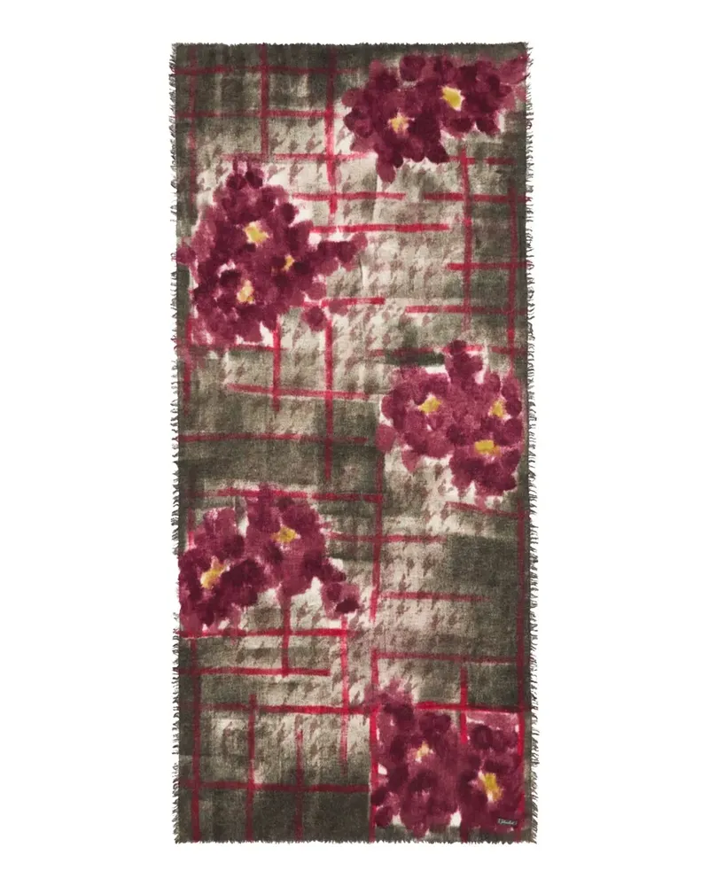 Faliero Sarti Schal mit Blumenmotiv - Rot Rot