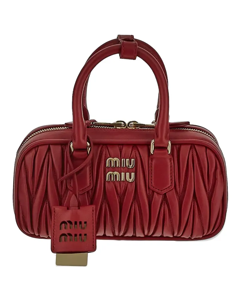 Miu Miu Schultertasche aus Matelasse-Leder - Rot Rot