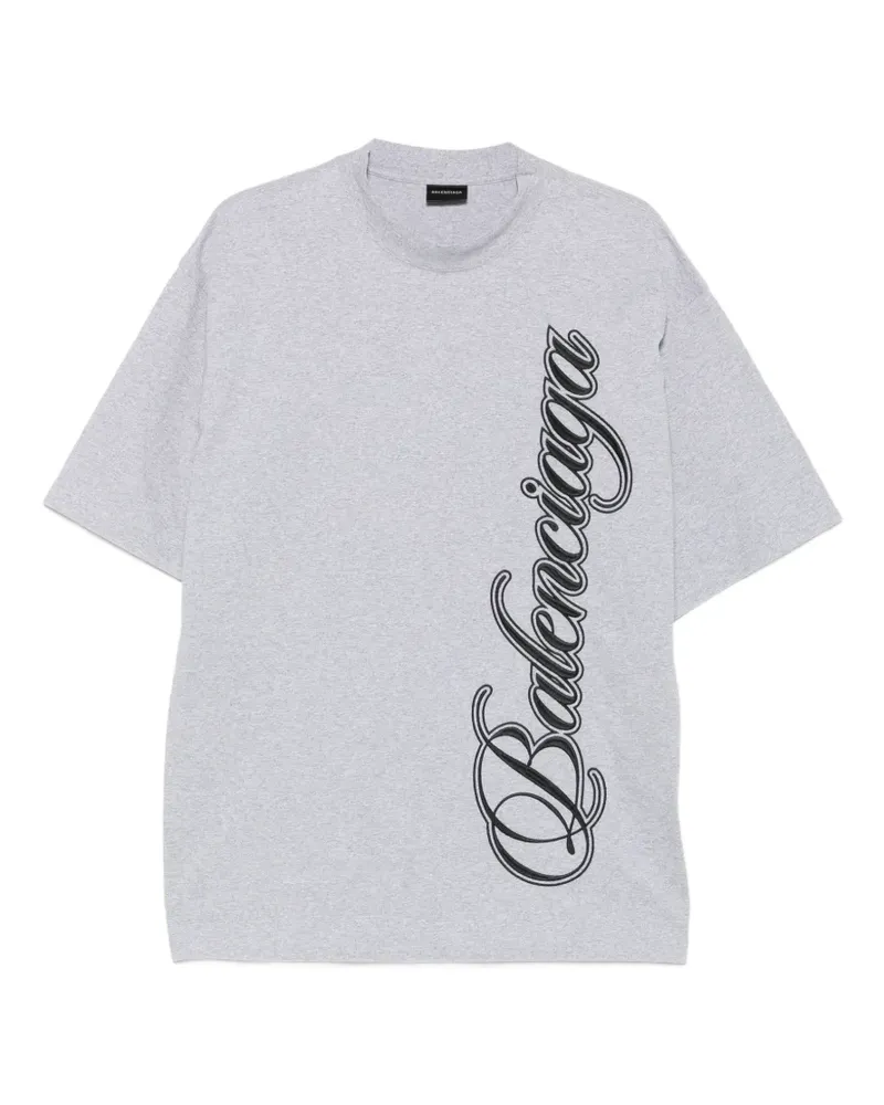 Balenciaga T-Shirt mit rundem Ausschnitt - Grau Grau