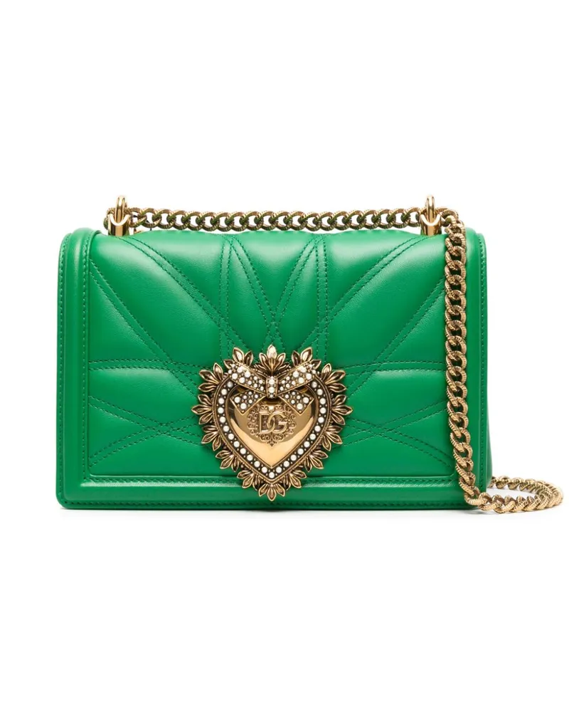 Dolce & Gabbana Mittelgroße Devotion Schultertasche - Grün Grün
