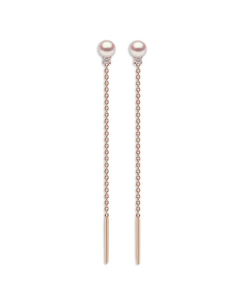 YOKO London 18K rose-gold pearl-embellished earrings - Rosa Rosa