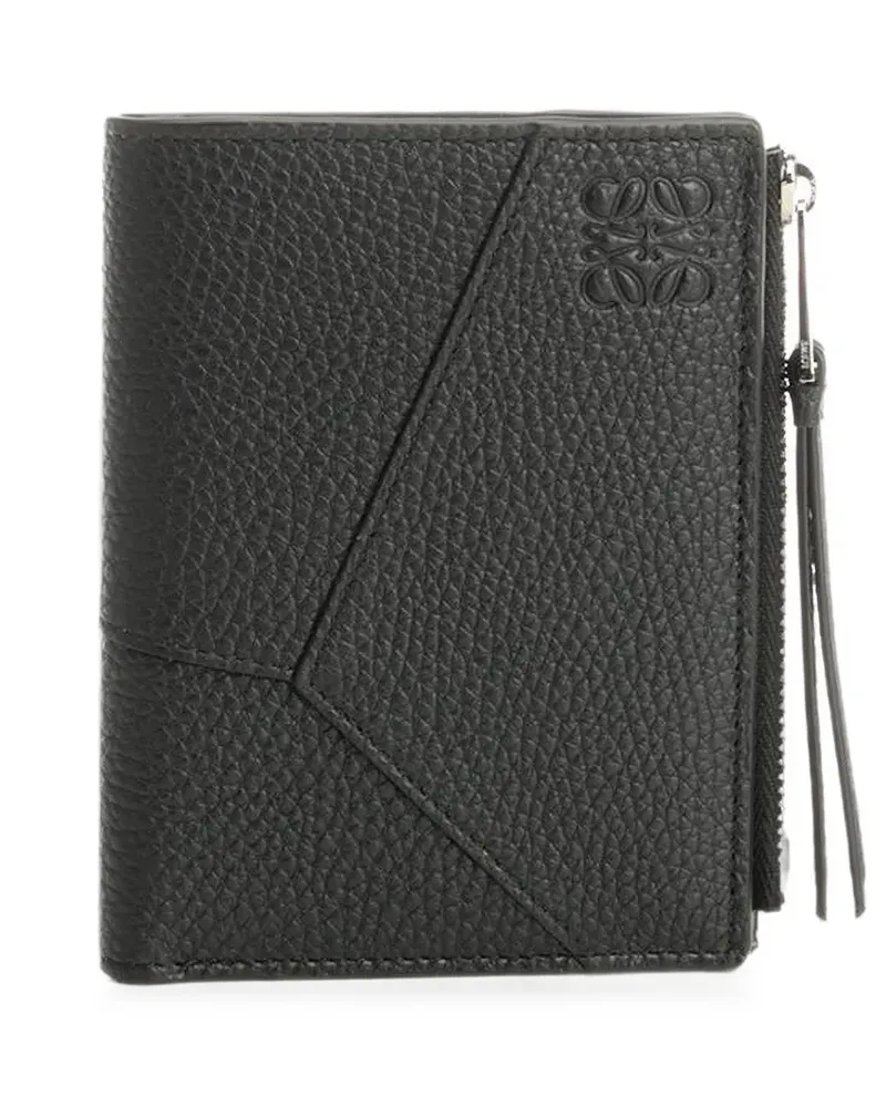 Loewe Puzzle grained-leather wallet - Schwarz Schwarz