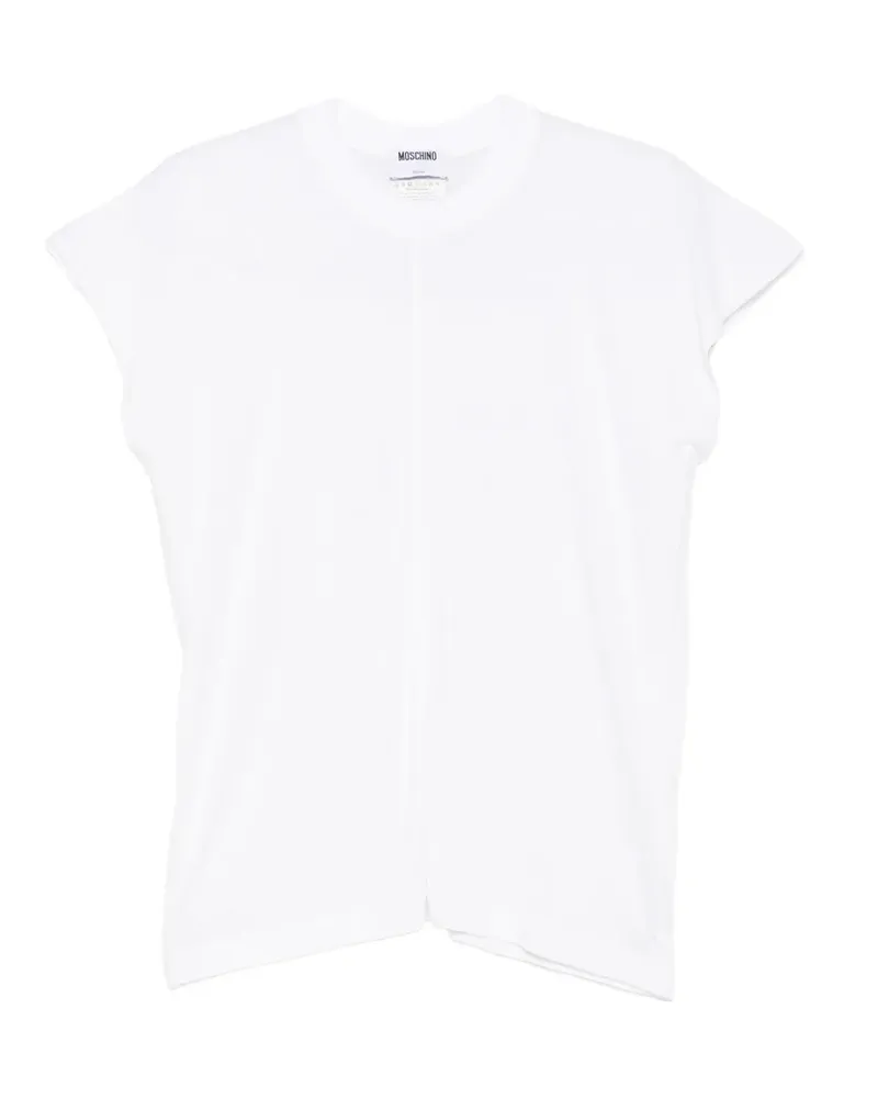 Moschino logo-tag T-shirt - Weiß Weiß