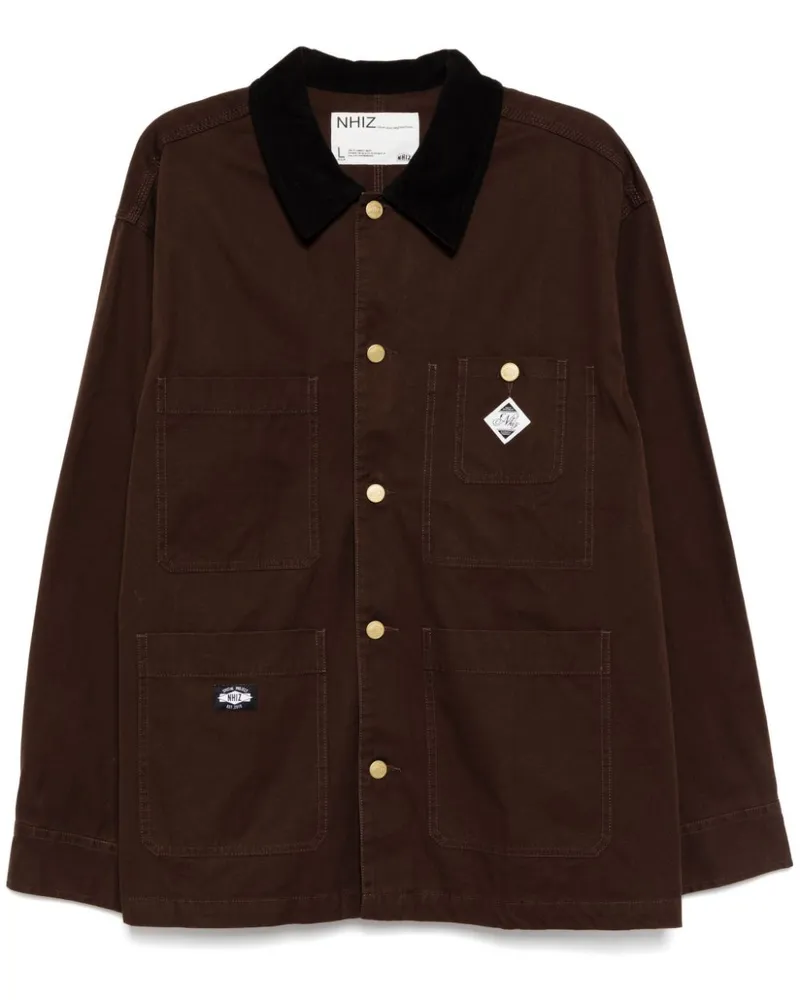Izzue Hemdjacke aus Cord - Braun Braun