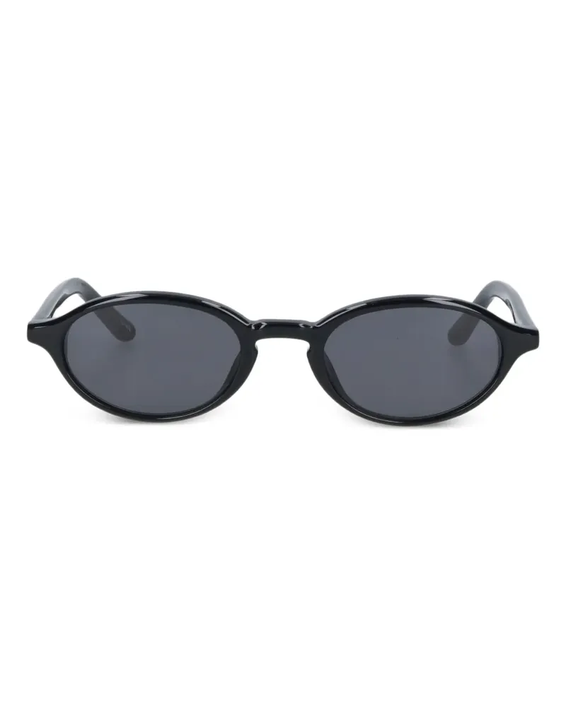 CHIMI Lex Sonnenbrille mit ovalem Gestell - Schwarz Schwarz