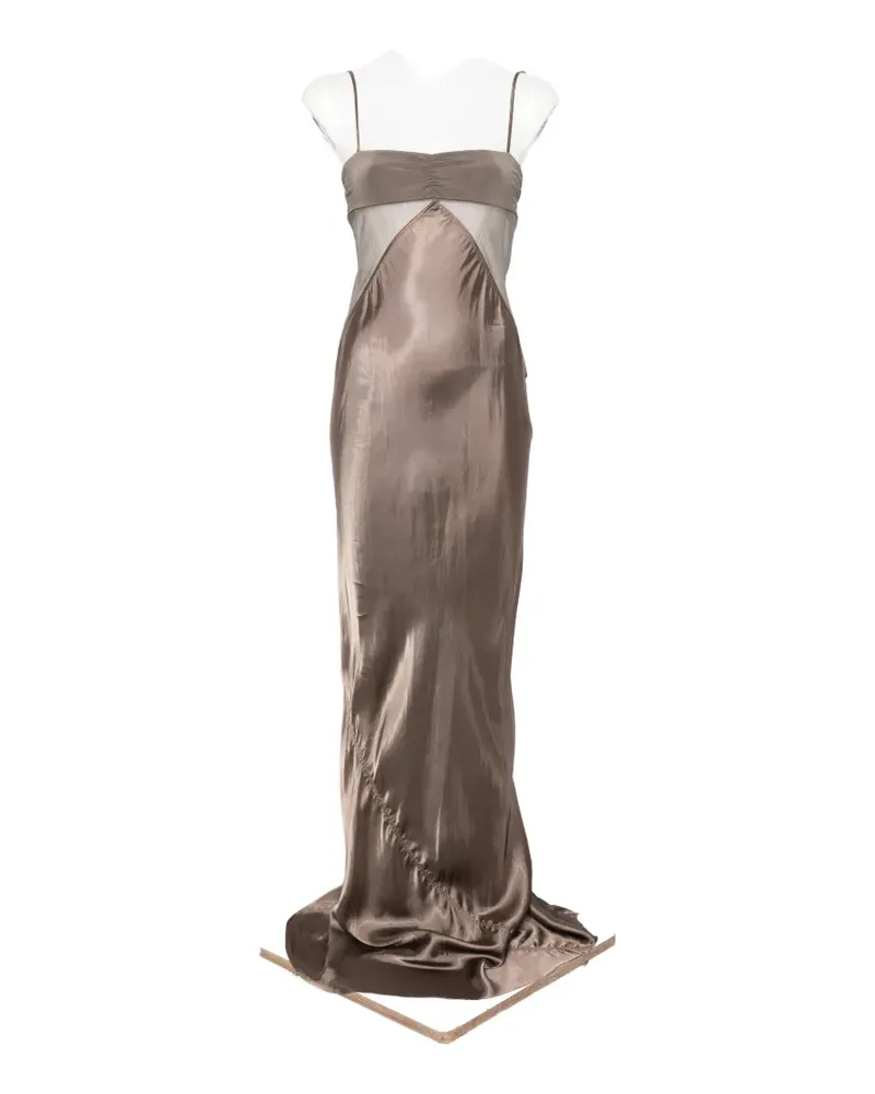 Rick Owens Combo Camisole-Maxikleid - Braun Braun