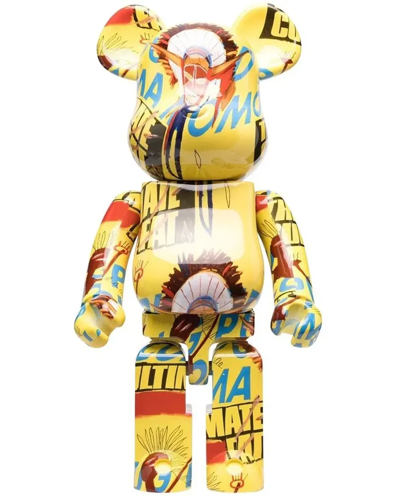 Medicom Toy x Andy Warhol x Basquiat BE@RBRICK Figur - Gelb Gelb
