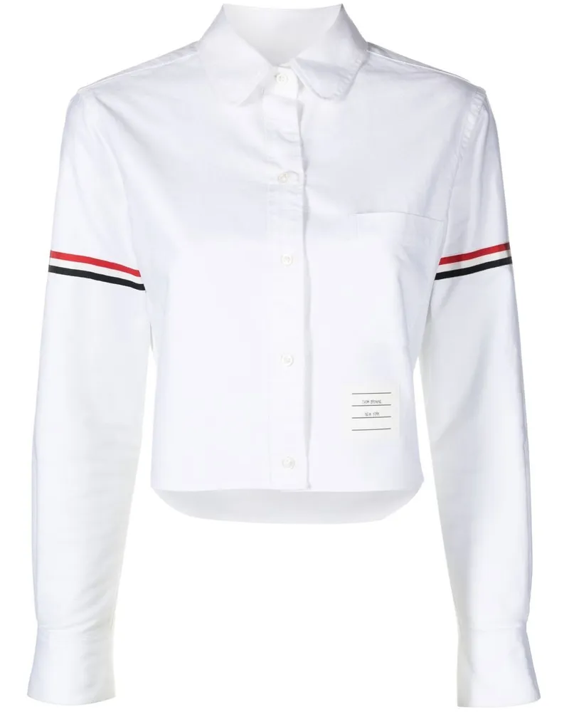 Thom Browne Cropped-Hemd - Weiß Weiß