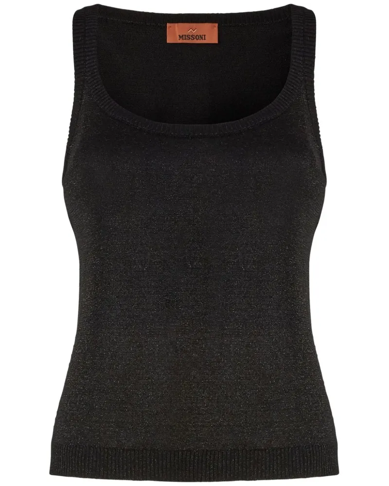 Missoni Tanktop mit U-Ausschnitt - Schwarz Schwarz