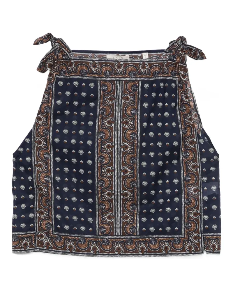 DÔEN Amalia paisley-print top - Blau Blau