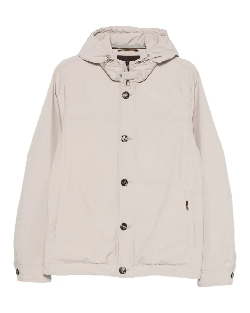 MOORER Dalens Kapuzenjacke mit Knöpfen - Nude Nude