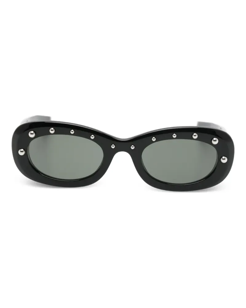 Alexander McQueen Sonnenbrille mit Nieten - Schwarz Schwarz