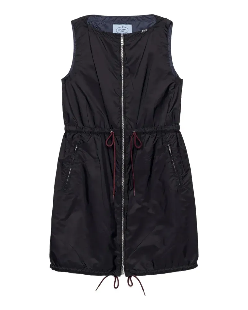 Prada Lightweight Re-Nylon Minikleid - Schwarz Schwarz
