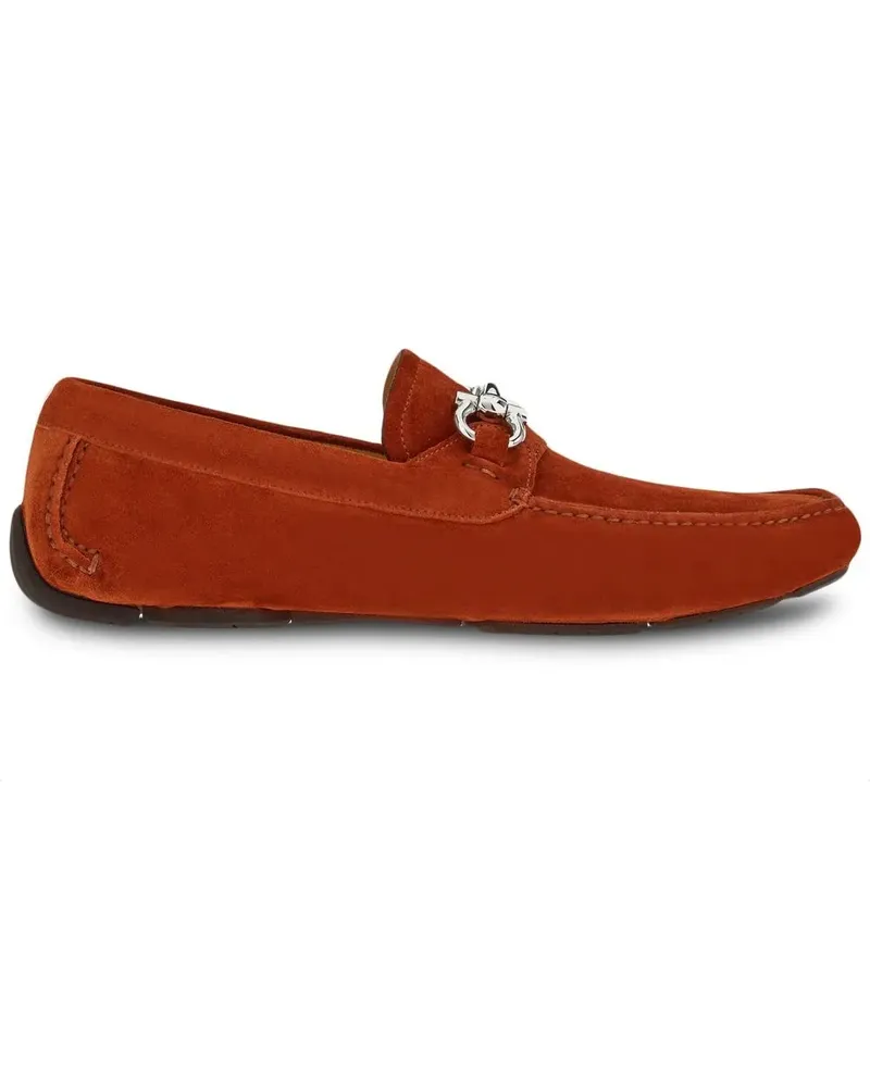 Ferragamo Loafer aus Wildleder - Rot Rot