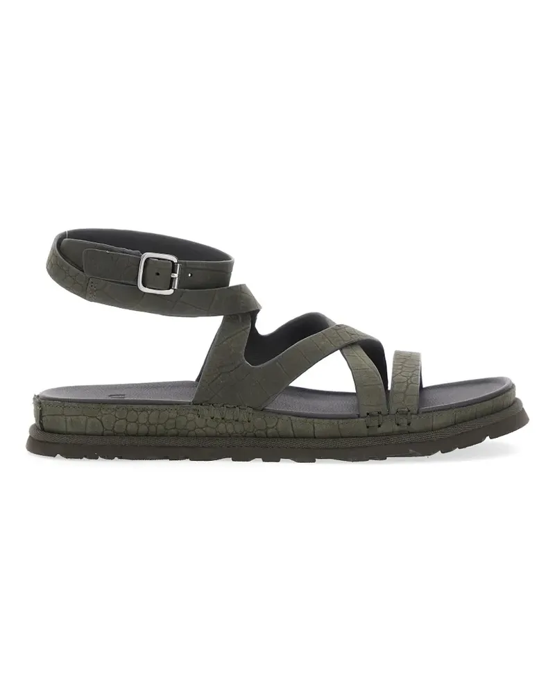 UGG Golden Gaze croc-effect buckled sandals - Grün Grün
