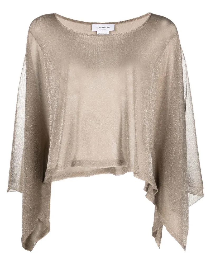 Fabiana Filippi Pullover mit weiten Ärmeln - Gold Gold