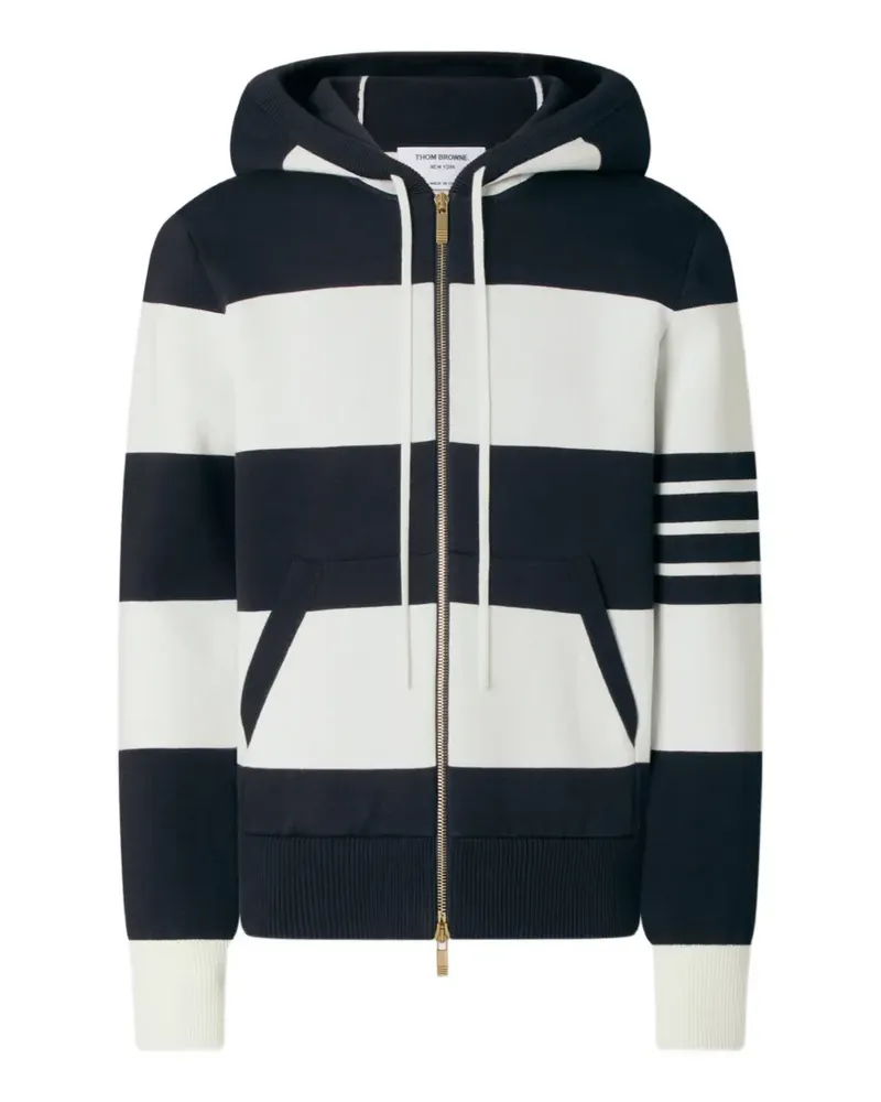 Thom Browne Hector Bar striped hoodie - Blau Blau