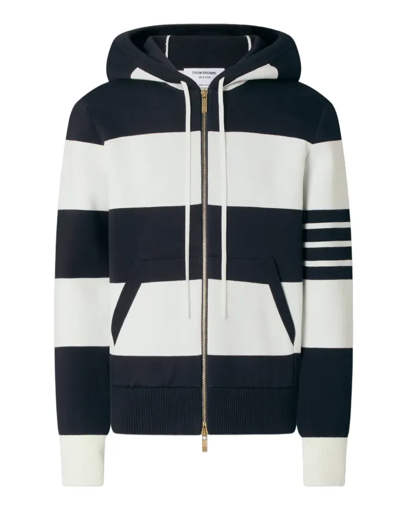 Thom Browne Hector Bar Rugby-Kapuzenjacke - Blau Blau
