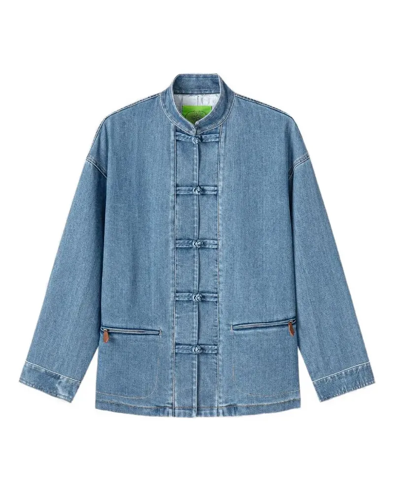 Shanghai Tang Tang Jacke mit Knöpfen - Blau Blau