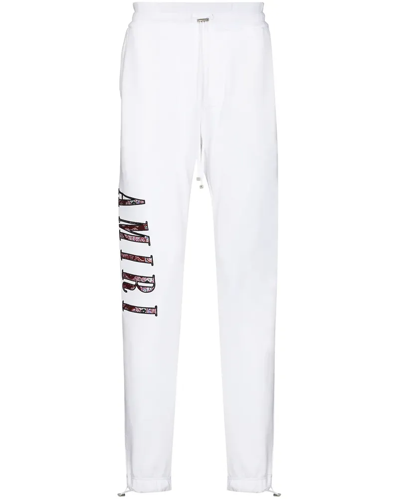 Amiri Jogginghose mit Paisley-Logo - Weiß Weiß