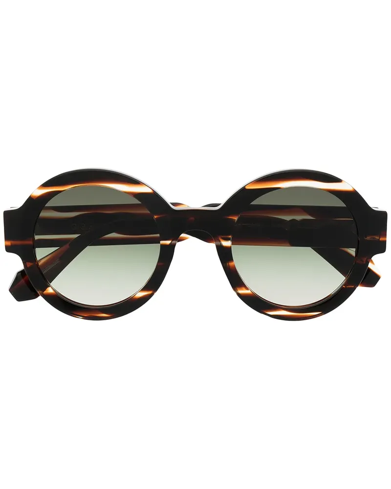 GIGI STUDIOS Sonnenbrille mit rundem Gestell - Braun Braun