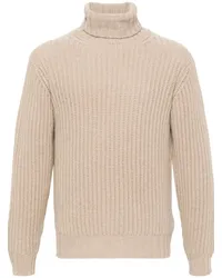 Dell'oglio Kaschmirpullover mit Rollkragen Nude