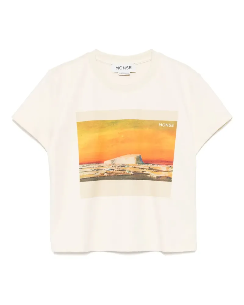 Monse Postcard T-Shirt - Nude Nude