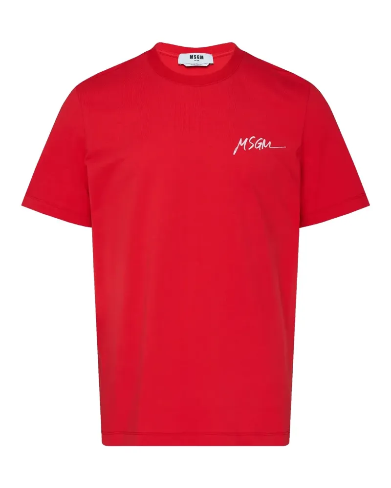MSGM logo T-shirt - Rot Rot
