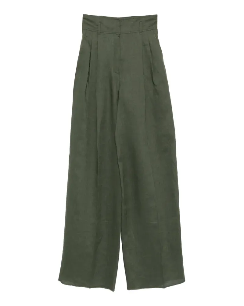 Max Mara Materia pleated trousers - Grün Grün
