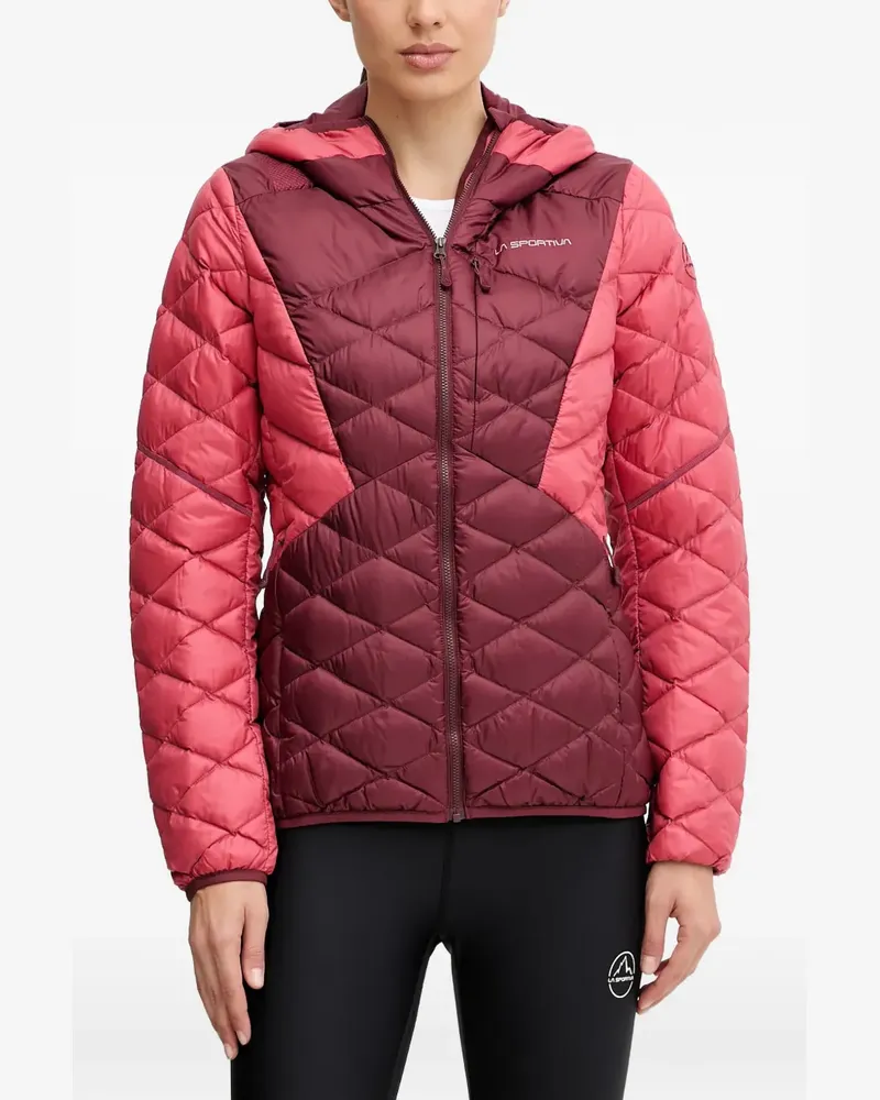 La Sportiva hooded quilted-design jacket - Rosa Rosa