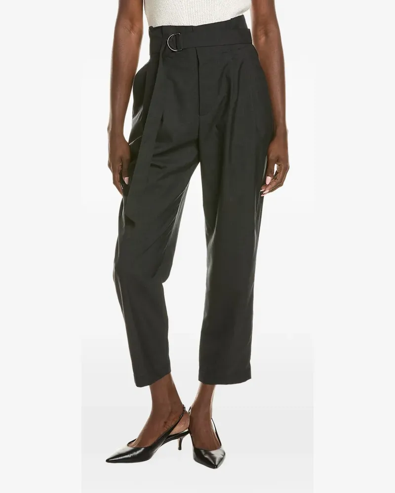 Brunello Cucinelli High-Waist-Hose mit Gürtel - Grau Grau