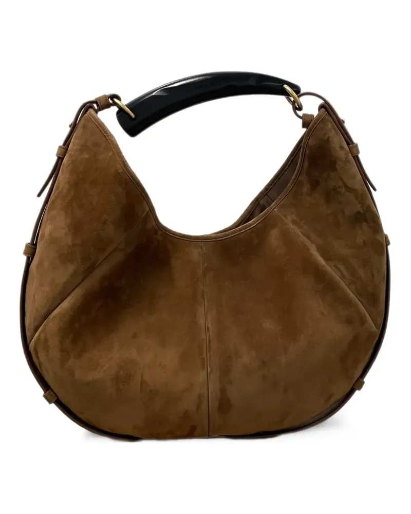 Saint Laurent Mittelgroße Mombasa Schultertasche - Braun Braun