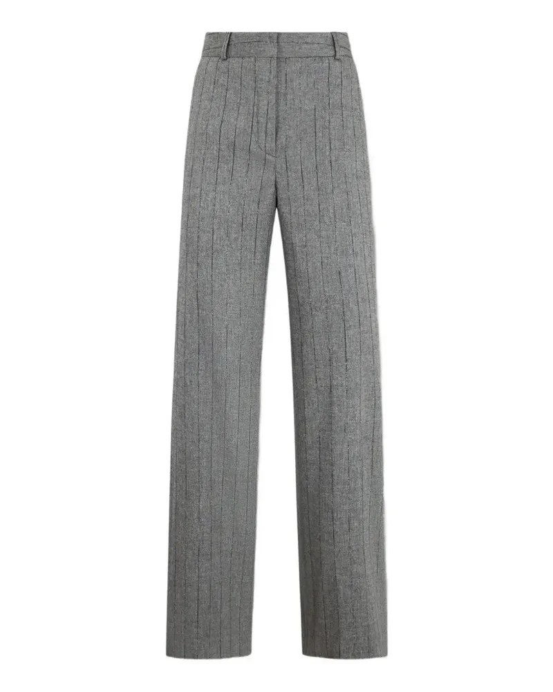 Brooks Brothers pinstripe straight-fit trousers - Grau Grau