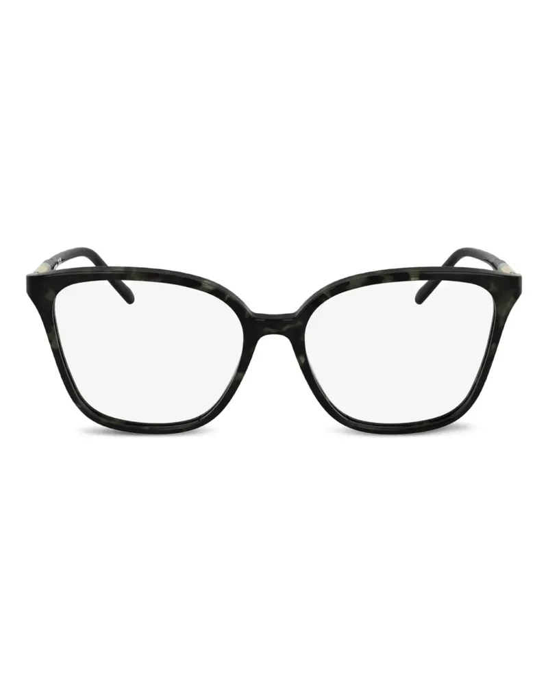 Lacoste Eckige Brille in Schildpattoptik - Grün Grün