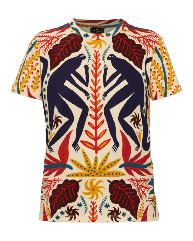 Etro patterned T-shirt - Nude Nude